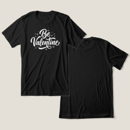 Sei eine mutige minimalistische Valentinstypografi Tri-Blend Shirt