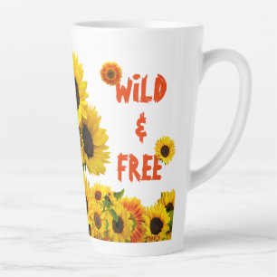 Sei eine Sonnenblume Wild und Frei Milchtasse