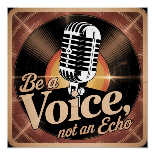 Sei eine Stimme, kein Echo Poster (Vorderseite)