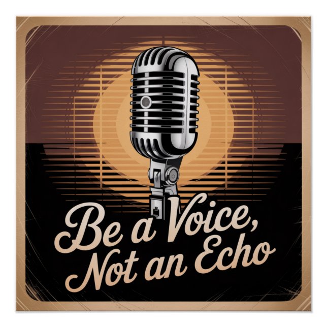 Sei eine Stimme, kein Echo Poster (Vorderseite)