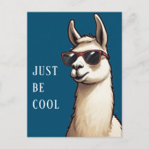 Sei einfach Cool Llama Funky Alpaca mit Sonnenbril