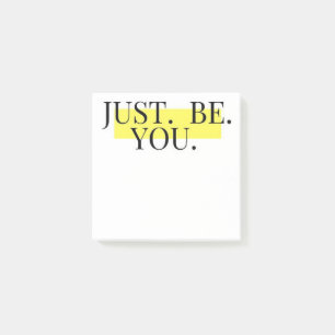 Sei einfach du inspirierende Typografie minimalist Post-it Klebezettel