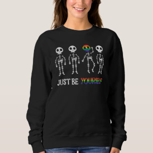 Sei einfach du selbst, du tanzst Skeleton Hallowee Sweatshirt