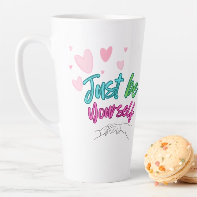 "Sei einfach du selbst Tasse" - ideal als Geschenk Milchtasse (Beispiel)