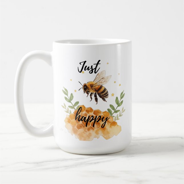 Sei einfach glücklich  kaffeetasse (Links)