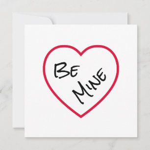 Sei einfach mein offenes Rotes Herz Valentinstag K Feiertagskarte