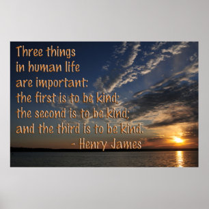 Sei einfach nett poster