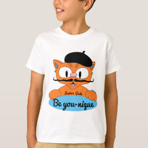 Sei einzig-artig (Sei einzigartig) Cartoon-Schnurr T-Shirt