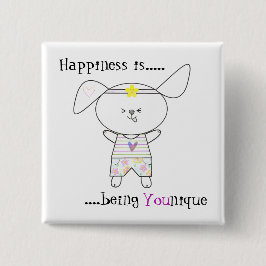 Sei einzigartig kawaii-Quirky-Dog-Empowerment-Tast Button