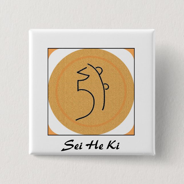 Sei er Ki Reiki Symbol Button (Vorderseite)