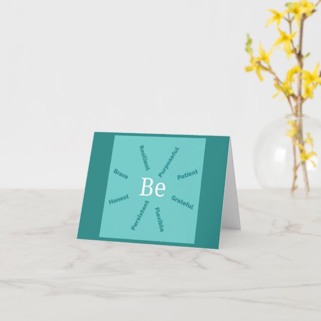 Sei erstaunlich karte (Gelbe Blume)