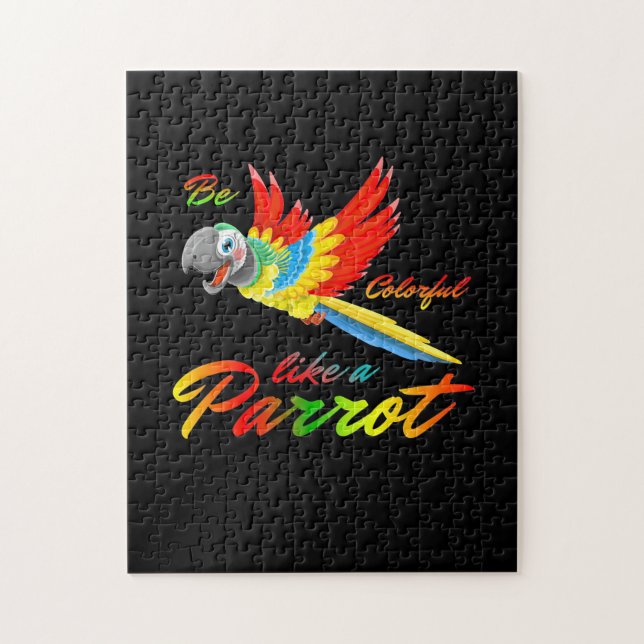 Sei farbig wie ein Papagei Puzzle (Vertikal)