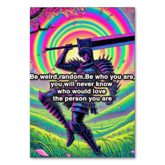 "Sei fett, sei du" Hochwertige Tischnummer