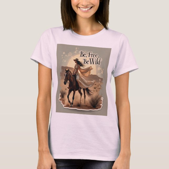 Sei frei, sei frei von Frauen T-Shirt (Vorderseite)