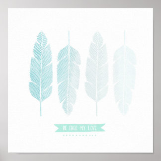 Sei frei von meiner Liebe. Dekor im Kinderzimmer. Poster