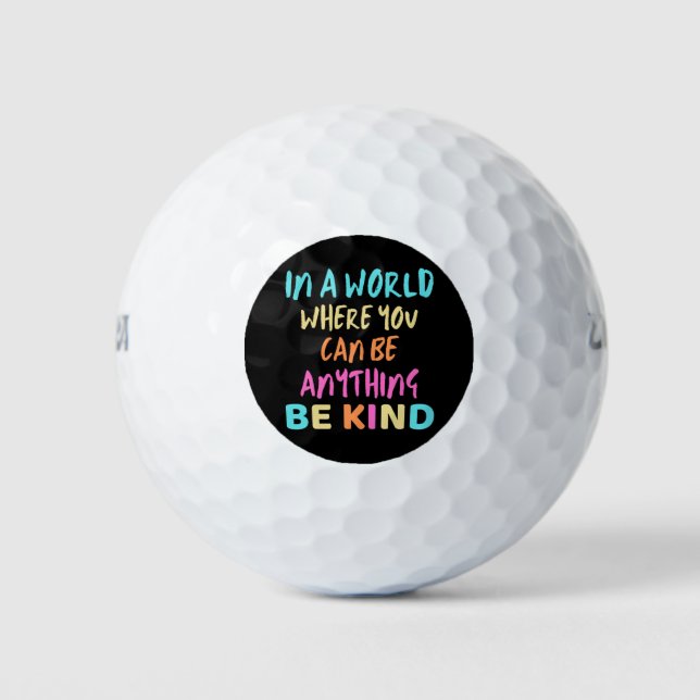 Sei freundlich golfball (Vorderseite)