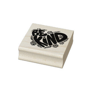 Sei freundlich gummistempel