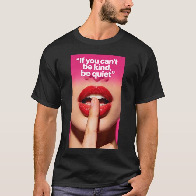 Sei freundlich Karte T-Shirt (Vorderseite)