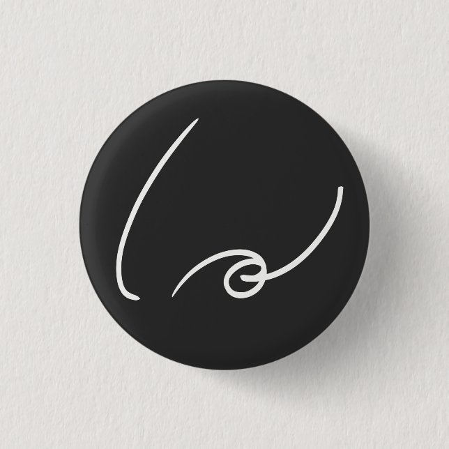 Sei freundlich Kurzschrift Button (Vorderseite)