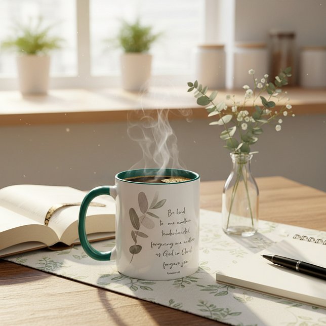 Sei freundlich minimalistischer Botanik  Tasse (Von Creator hochgeladen)