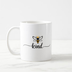 Sei freundlich, moderne minimalistische Typografie Kaffeetasse