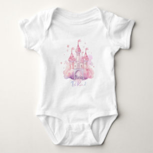 Sei freundlich Palast auf der rosa Wolke Baby Strampler