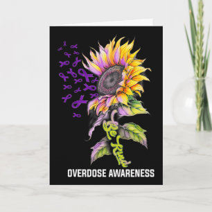 Sei freundlich Sunflower Überdosis-Bewusstsein Karte