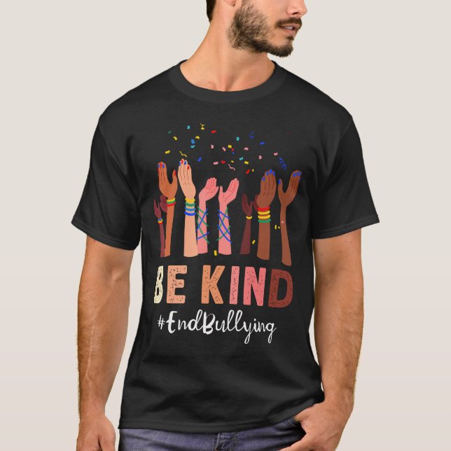 Sei Freundliche Hände Inklusion Unity Day Anti-Mob T-Shirt (Vorderseite)