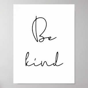 Sei freundliches minimalistisches Poster