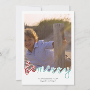 Sei froh Foto Weihnachten Urlaub wünscht Red Blue