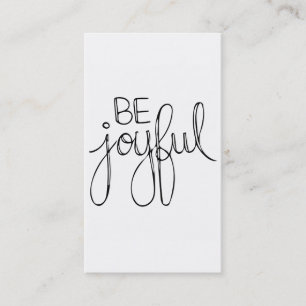 Sei froh visitenkarte