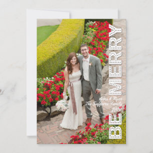 Sei froh Weihnachten Roten Urlaub Fotokarte