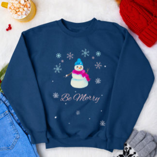 Sei frohe Weihnachten Niedlicher Schneemann Sweatshirt