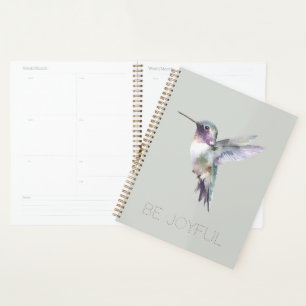Sei Fröhlich Grün Lila Kolibri Planer