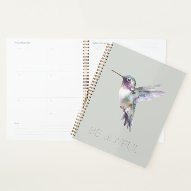 Sei Fröhlich Grün Lila Kolibri Planer (Anzeige)