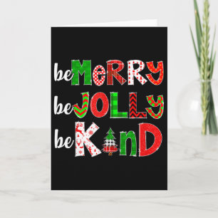 Sei fröhlich sei lustig sei nett Frohe Weihnachten Karte