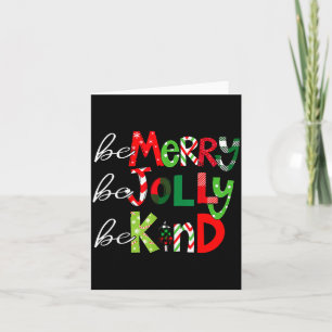 Sei fröhlich sei lustig sei nett Frohe Weihnachten Karte