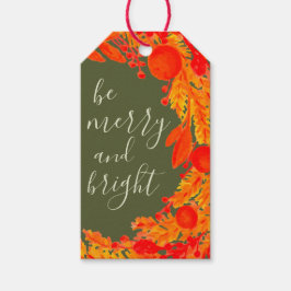 Sei fröhlich und hell ・ Chic Wreath Winterurlaub Geschenkanhänger