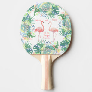 Sei für immer glücklich! Fairy Tale Two Pink Flami Tischtennis Schläger