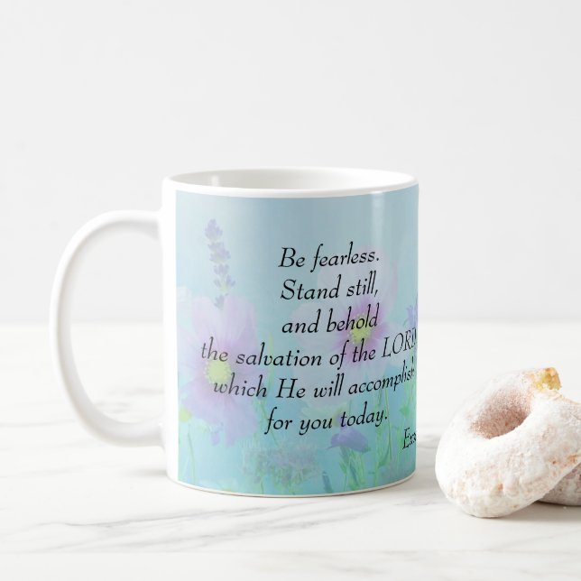 Sei furchtlos, Exodus 14 Tasse (Mit Donut)
