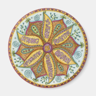 "Sei furchtlos" Magnet