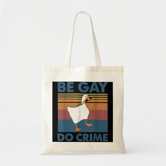 Sei Gay Do Crime Tragetasche (Vorne)