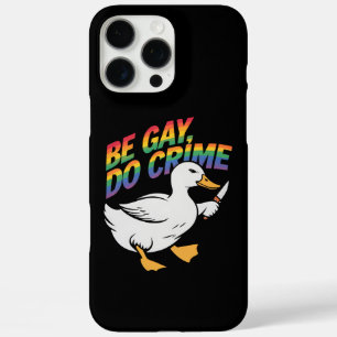 Sei Gay, Mach Verbrechen Lustige Gans Regenbogen S iPhone 16 Pro Max Hülle