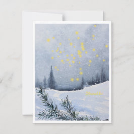 Sei gesegnet mit dem Winter! Feiertagskarte