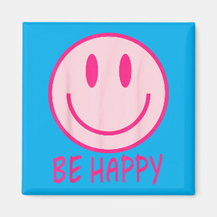 Sei glücklich 70er 80er nk Smiley Gesicht Glücklic Magnet