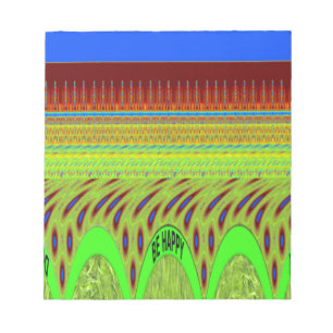 Sei glücklich bunt Polka Dot Motif Geschenk Notizblock