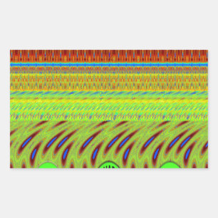 Sei glücklich bunt Polka Dot Motif Geschenk Rechteckiger Aufkleber