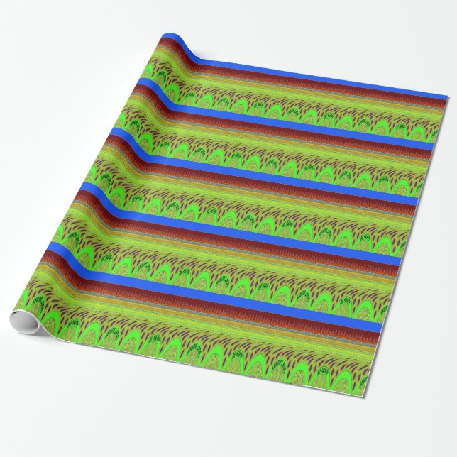 Sei glücklich Buntes Punkte-Muster-Geschenk Geschenkpapier (Ungerollt)