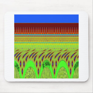 Sei glücklich Buntes Punkte-Muster-Geschenk Mousepad