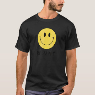 Sei Glücklich Gelbes Smiley-Gesicht   Cutes Lächel T-Shirt